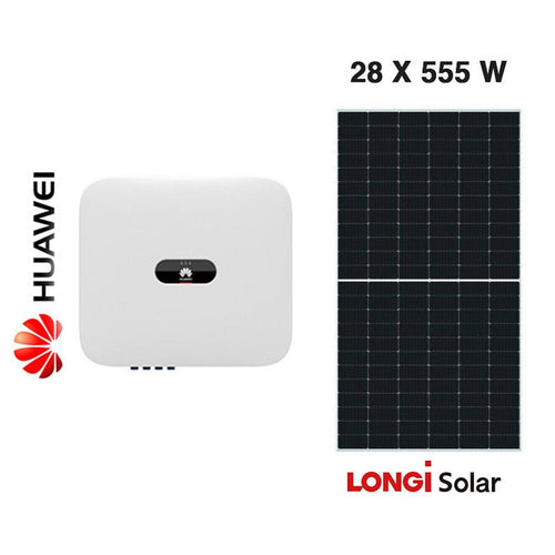 [KIT 15 kW Huawei] Sistem fotovoltaic trifazat on - grid cu 28 panouri Longi Solar 555 W - Giaul