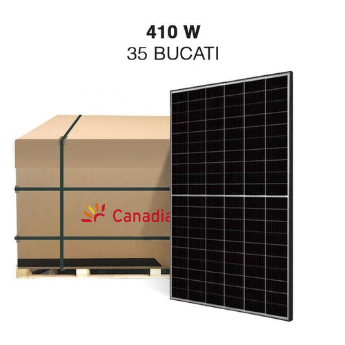 Palet panouri fotovoltaice Canadian Solar 410 W monocristaline HiKu6 Mono PERC, CS6R - 410W (35 bucati) - Giaul