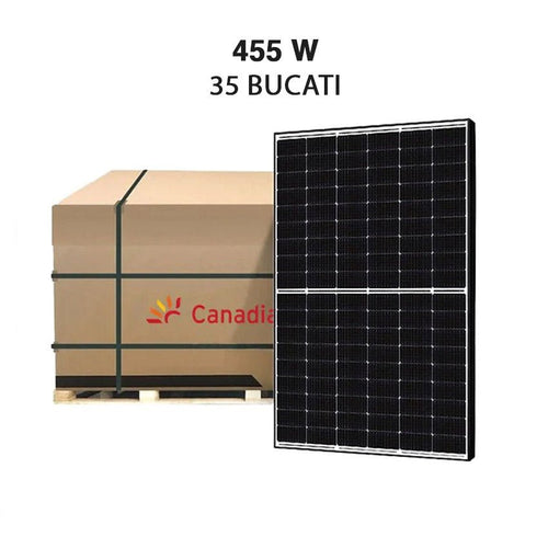 Palet panouri fotovoltaice Canadian Solar 455 W monocristaline HiKu6 Mono PERC, CS6L - 455W (35 bucati) - Giaul