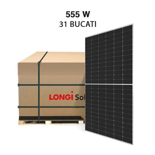 Palet panouri fotovoltaice LONGi Solar 555 W monocristaline LR5 - 72HPH - 555M - Giaul