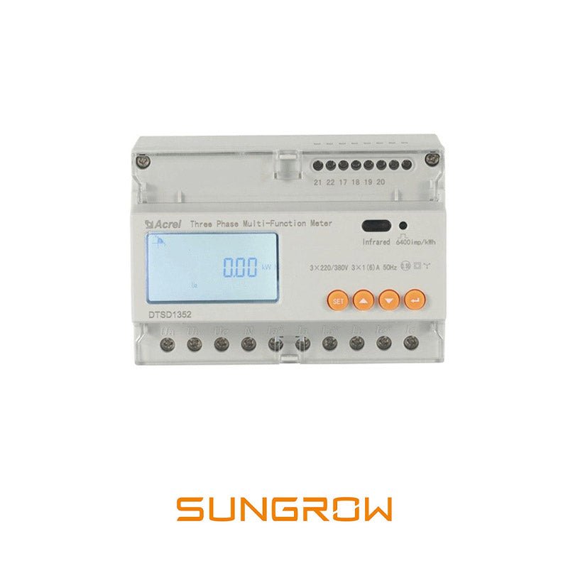 Smart meter trifazat SUNGROW DTSD1352 - C/10(80)A + set 3 x CT 5/150A solid core - Giaul